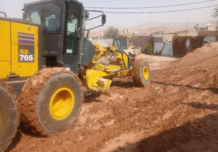 آغاز عملیات زیرسازی مسیر دسترسی سرتپه بازار چشمه‌علی