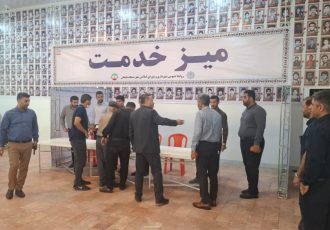 آغاز هفته وحدت با تجدید میثاق شهردار مسجدسلیمان با شهدا و برپایی میز خدمت در مصلی