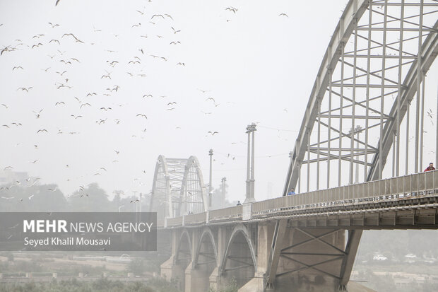 افزایش رطوبت و مه در خوزستان